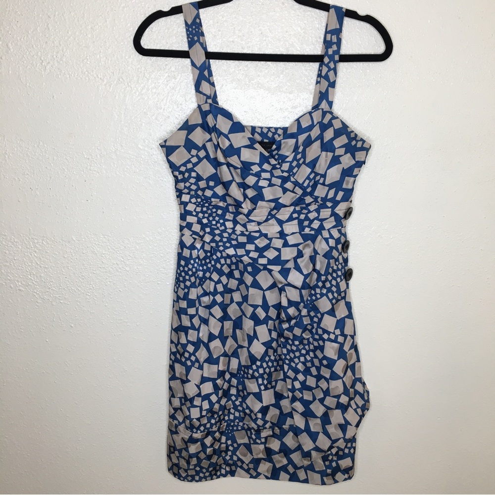 Marc by Marc Jacobs Silk Blend Geometric Shape Sleeveless Dress 2